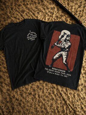 Noah Kahan The Great Divide Tour 2026 T-Shirt Black Reprint